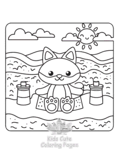 Simple Comfy Retreat coloring page for toddlers