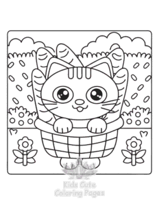 Printable Comfy Retreat coloring sheet for preschoolers