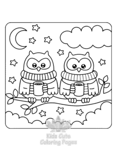 Comfy Retreat coloring page for classroom activities