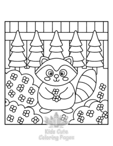 Comfy Retreat coloring page for boys, printable at home