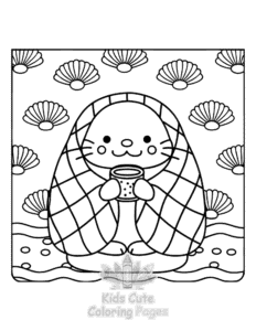Comfy Retreat coloring page for classroom activities