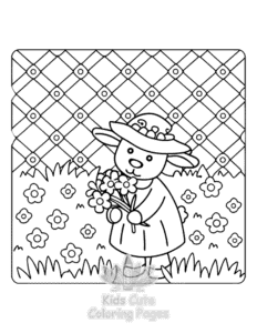 Easy Comfy Retreat coloring sheet for young children