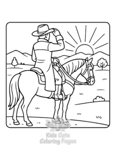 Free printable Cowboys Life coloring page for kids