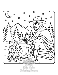 Cowboys Life coloring page for boys, printable at home