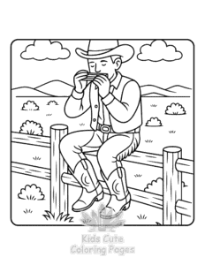 Free Cowboys Life coloring pages to print at home