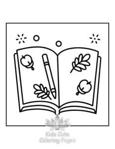 Free printable Cozy Autumn coloring page for kids