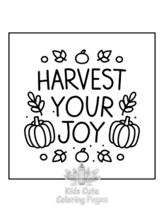 Cozy Autumn coloring page for boys, printable at home