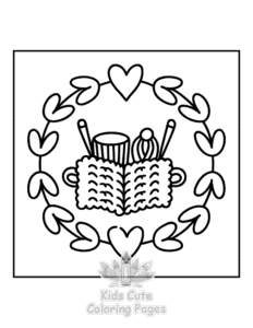 Free Cozy Autumn coloring pages to print at home