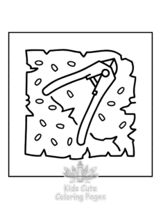 Simple Cozy Autumn coloring page for toddlers