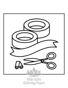 Simple Cozy Autumn coloring page for toddlers