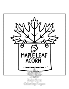 Easy Cozy Autumn coloring sheet for young children
