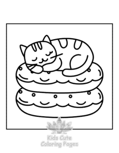 Cozy Autumn coloring page for girls, free to print