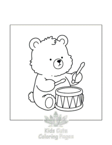 Free Cozy Bear coloring pages to print at home