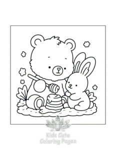 Free Cozy Bear coloring pages to print at home