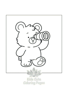 Free Cozy Bear coloring pages to print at home