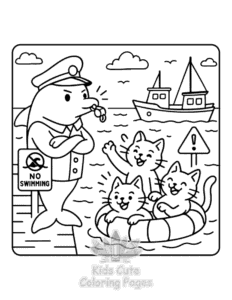Dibujo para colorear de Escuadrón de detectives para niños, para imprimir en casa