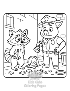 Dibujos de Escuadrón de detectives para colorear, gratis y listos para imprimir en casa