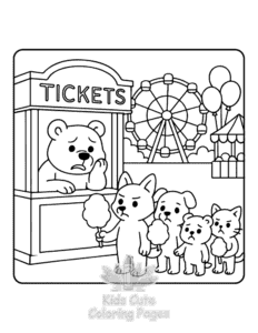 Dibujo para colorear de Escuadrón de detectives para niños, para imprimir en casa