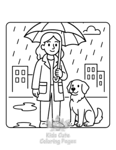 Free Cozy Dog Days coloring pages to print at home