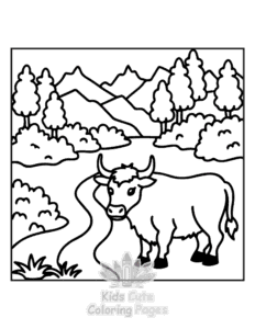 Cozy Europe coloring page for classroom activities