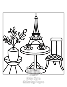 Free Cozy Europe coloring pages to print at home