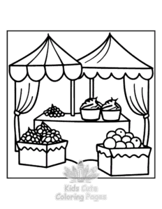 Printable Cozy Europe coloring sheet for preschoolers