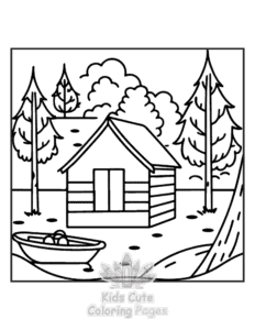 Cozy Europe coloring page for classroom activities