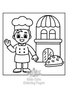 Cozy Europe coloring page for girls, free to print