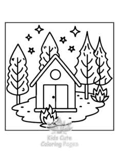 Free printable Cozy Europe coloring page for kids