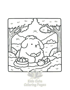 Cozy Japan coloring page for girls, free to print