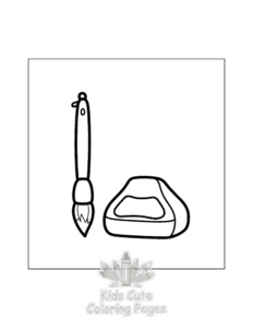 Cozy Japan coloring page for classroom activities