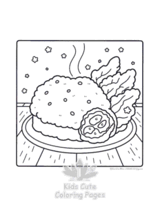 Easy Cozy Japan coloring sheet for young children