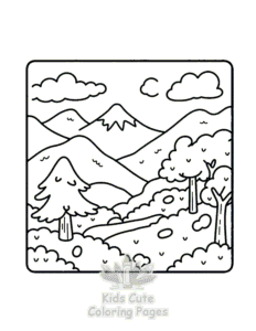Cozy Japan coloring page for boys, printable at home