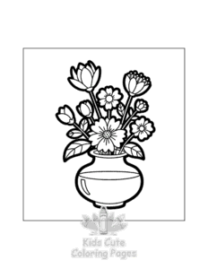 Simple Cozy Japan coloring page for toddlers