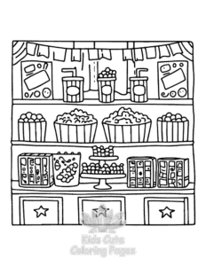 Printable Cute Cozy Eras coloring sheet for preschoolers