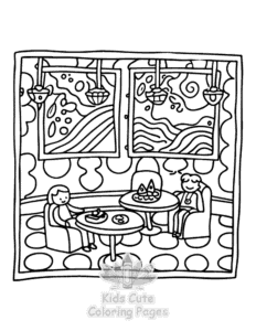 Free Cute Cozy Eras coloring pages to print at home