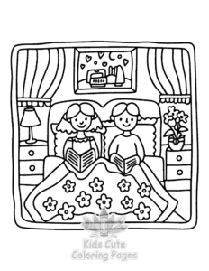 Free printable Cute Cozy Eras coloring page for kids