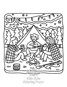 Cute Cozy Eras coloring page for girls, free to print