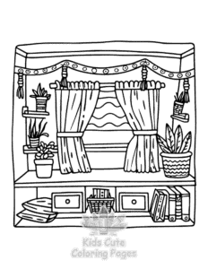 Cute Cozy Eras coloring page for boys, printable at home