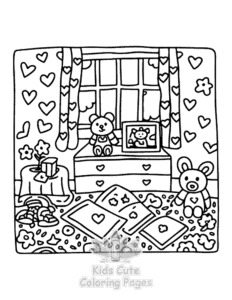 Cute Cozy Eras coloring page for classroom activities