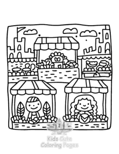 Cute Cozy Eras coloring page for girls, free to print