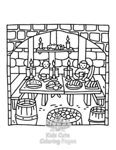 Cute Cozy Eras coloring page for boys, printable at home