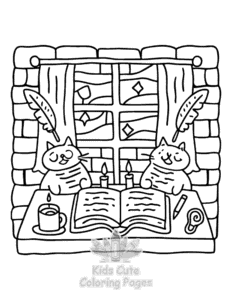 Free Cute Cozy Eras coloring pages to print at home