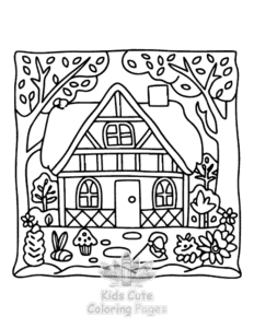 Easy Cute Cozy Eras coloring sheet for young children