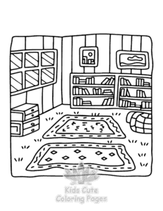 Cute Cozy Eras coloring page for girls, free to print