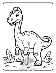 Cute Dinosaur World coloring page for boys, printable at home