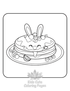 Simple Cute Easter coloring page for toddlers