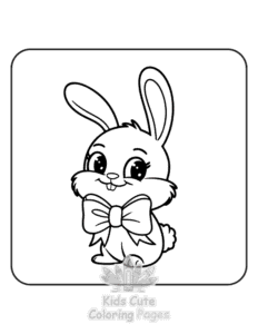 Simple Cute Easter coloring page for toddlers