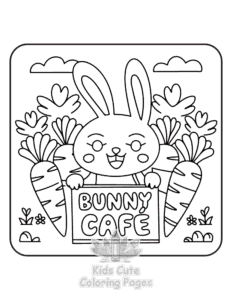 Cute Easter coloring page for boys, printable at home