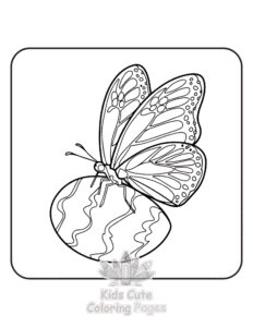 Free printable Cute Easter coloring page for kids